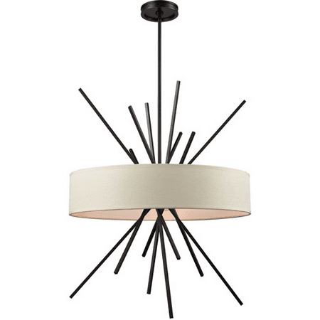 

World of Lamp WLA178433 Chandeliers Oil Rubbed Bronze Metal Fabric Santa ana