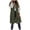Army Green, variant on Long Vest for Women Sleeveless Lightweight Puffer,Puffer Vest for Women Long Down Hooded Vest Womens Sleeveless Zip Up Jacket Winter Thick Coats with Pockets