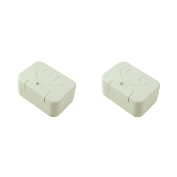 Moyic Caja de jabón de viaje, soporte para baño, a prueba de fugas, color caramelo sellado encantador para ducha, accesorios de Verde 2piezas