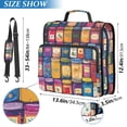 thumbnail image 2 of FORMRS Zipper Binder with Shoulder Strap 2-inch Ring 500 Sheet Capacity File Bag, Blue Jam, 2 of 5