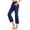 Dark Blue, variant on Prolriy Yoga Pants Women Wide Fitness Pants Flare Yoga with Pocket Women High Trousers Waist Straight for Yoga Trousers Sports Leg Flared Leggings Yoga Pants Women's Pants Purple S