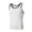 White, variant on Men Knitted Vertical Fitness Sports Slim Vest Racer Color Block Athletic Tank Top Mens Sleeveless Tee Shirts