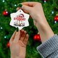 thumbnail image 5 of Law Student Ornament, Christmas Ornament 2025, Personalized Gift for Law Student Class Ceramic Snowflake Ornament Keepsake for Him or Her 211or33, 5 of 5