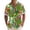 52#Fluorescent Green, variant on Mens Hawaiian Shirts Short Sleeve Casual Button Down Tropical Beach Shirt White 4XL