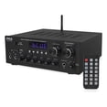 thumbnail image 1 of Amplificador Bluetooth Estéreo con Control Remoto Pyle, MP3/USB/SD/Radio FM, Sistema de Sonido HiFi 2.0 con Entradas RCA/Aux, Conectores para Micrófono y Auriculares, Control de Graves Ajustable, 1 of 6