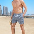 thumbnail image 3 of Pantalones Cortos De Natación Para Hombre Elásticos Con Cordones Secado Rápido Estampado De Moda Sueltos Casuales Pantalones Cortos De Playa Para Natación Para Hombres Gris L, 3 of 5
