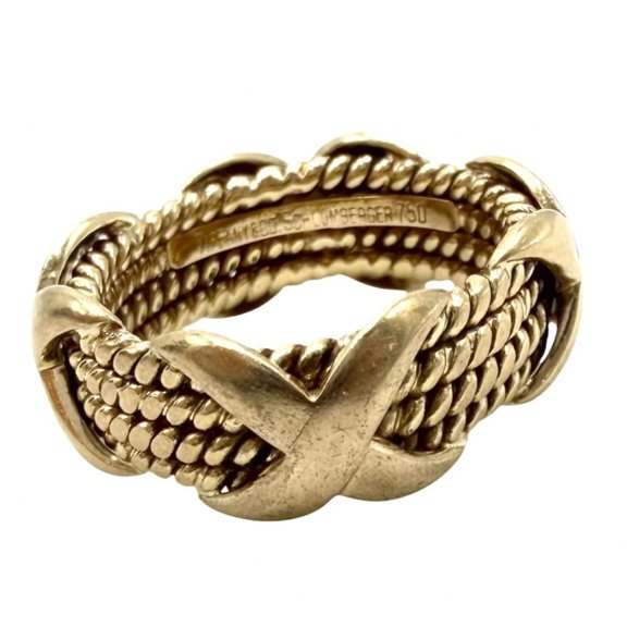 Pre-Owned Tiffany & Co. Women's Ring, Jean Schlumberger, Schlumberger 4-Row X Accessory...