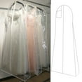 thumbnail image 2 of Transparent Fabric Bridal Gown Bag Ideal for Home or Shop Use Garment Bag, 2 of 11