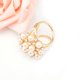 thumbnail image 4 of Sonducket Bufanda anillo perla diseño Simple todo-fósforo flor Vintage moda decorativa joyería multiusos chal Pin regalo del Día de San Valentín Accesorios de disfraces Oro, 4 of 6
