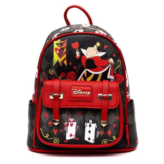 Queen of Hearts WondaPop 11" Vegan Leather Fashion Mini Backpack