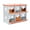 Orange+Silver#0, variant on Pet Playpen 8-Bay Metal Nest Box-Wall Mount for Hens/Ducks, Easy Egg Collection & Assembly, Vented Galvanized Steel Coop Equipment Orange,Dog Crate