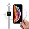 thumbnail image 5 of 2 in 1 Phone Wireless Charging Pad,dual wireless charger for Galaxy Watch,Gear S3/S2 ,Apple Watch Series 4/3/2/1 iPhone 8/X/XS/XR, Samsung S7 and All Qi Enabled Devices (White), 5 of 6