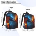 thumbnail image 3 of Yiaed Red And Blue Fire Dragon E Print Backpack, Premium Laptop Backpack, Travel Backpack for Women, Lightweight Backpacks, Comfortable Back Pack-Medium, 3 of 5