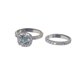 thumbnail image 2 of Conjunto De Anillo De Diamantes Redondos Conjunto De Anillo De Banda De Boda De Compromiso Nupcial Elegante Conjunto De Regalo De Aniversario Kearding AP006531-02, 2 of 6