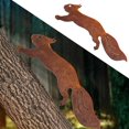 thumbnail image 1 of CNKOO Metal Squirrel Silhouette  Simulation Tree Climbing Squirrel with Rusty Elegant Garden Design Tree Decor Running Squirrel Plug Sculpture Garden Yard Decoration, 1 of 7