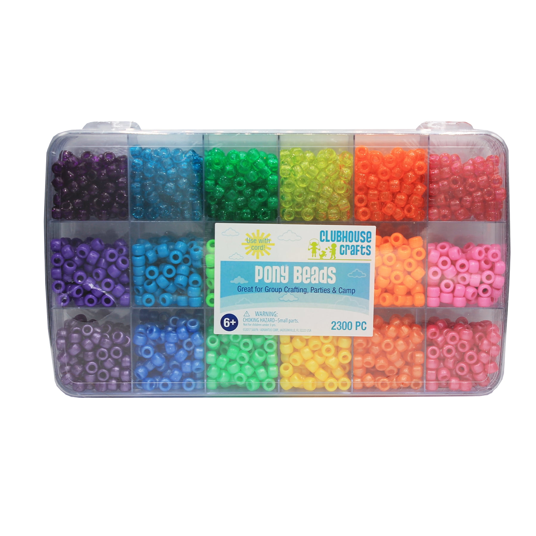 Barrel Pony Beads  Craft and Classroom Supplies by Hygloss
