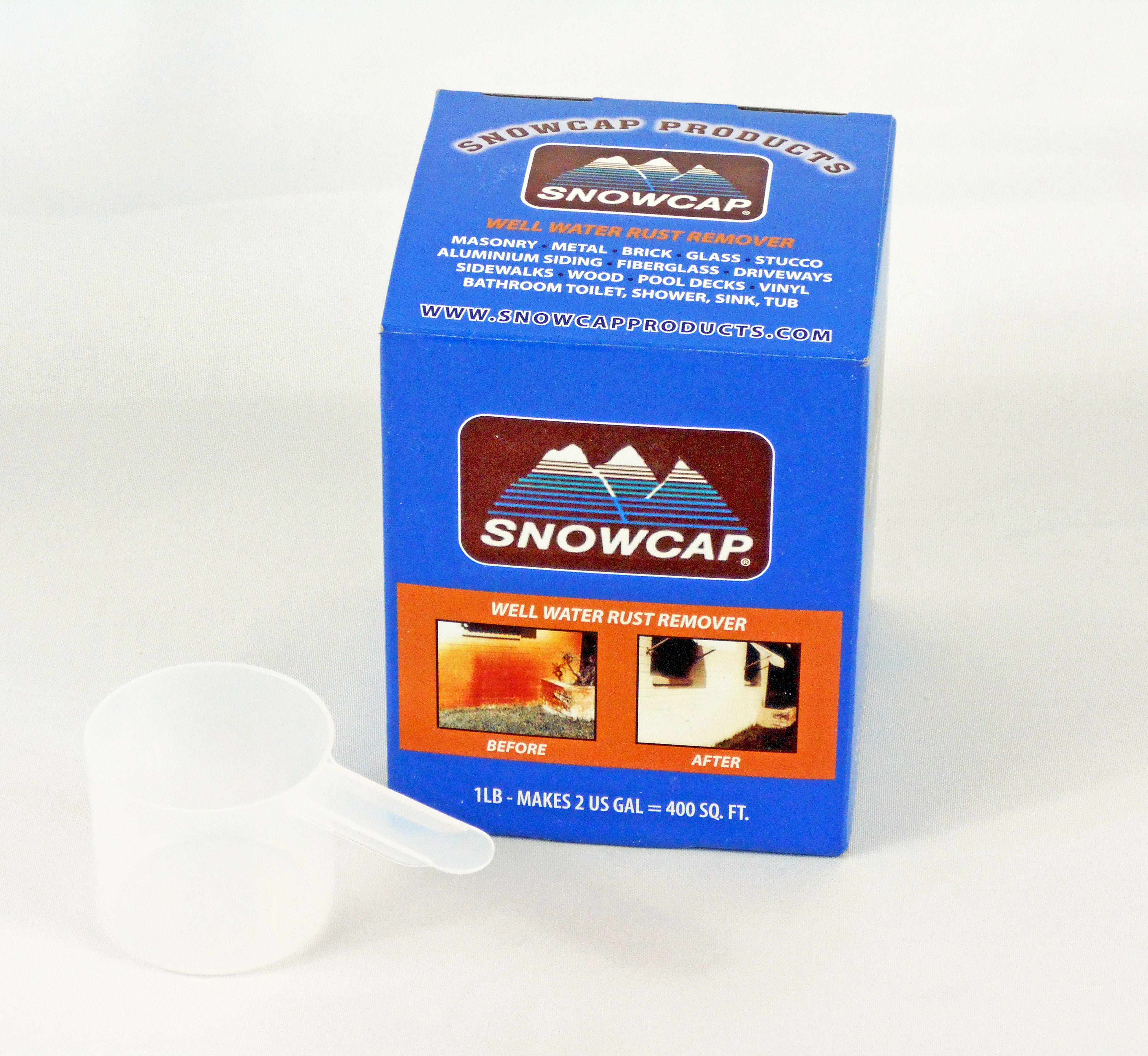 SnowCap Rust Stain Remover - Makes 2 Gallons of Biodegradable Solution