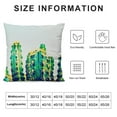 thumbnail image 5 of Shiartex Cactus Lumbar Pillow Covers Summer Tropical Green Plant Succulent Outdoor Decor Throw Pillow Case Home Sofa Chair Car Rectangular Cushion Cover 18x18in, 5 of 5