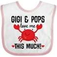 thumbnail image 3 of Inktastic Gigi and Pops Love Me Grandchild Boys or Girls Baby Bib, 3 of 4