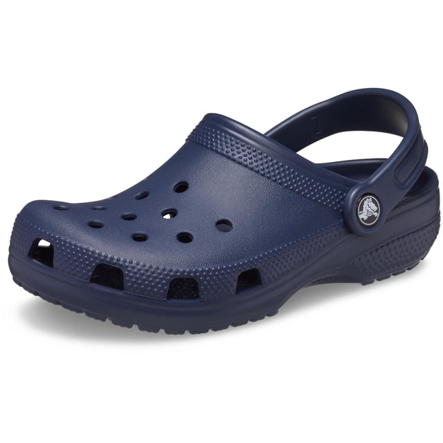 Zueco Crocs Kids Classic para niños pequeños, sintético, azul marino, orificios de ventilación