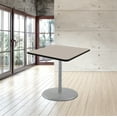 thumbnail image 2 of Hampden Furnishings Bennet Collection Steel Frame 36" Square Top, Round Base, 36" Height, Cafe Table Grey Frame/Grey Nebula Top, 2 of 5