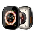 thumbnail image 2 of IC ICLOVER For Apple Watch Ultra 2/1 49mm Screen Protector Case Slim Electroplate Metal Plated Hard Cover with Full Coverage Tempered Glass Screen Protector Cover for Apple iWatch Ultra 49mm, Black, 2 of 9