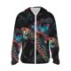 thumbnail image 1 of Balery Colorful Plant Turtle A Sudadera ligera de manga larga con capucha y protección solar UPF 50+ para hombre y mujer, ideal para pesca y running-Large, 1 of 7