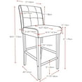 thumbnail image 4 of CorLiving Antonio Grey Tweed Fabric Barstool, 4 of 4
