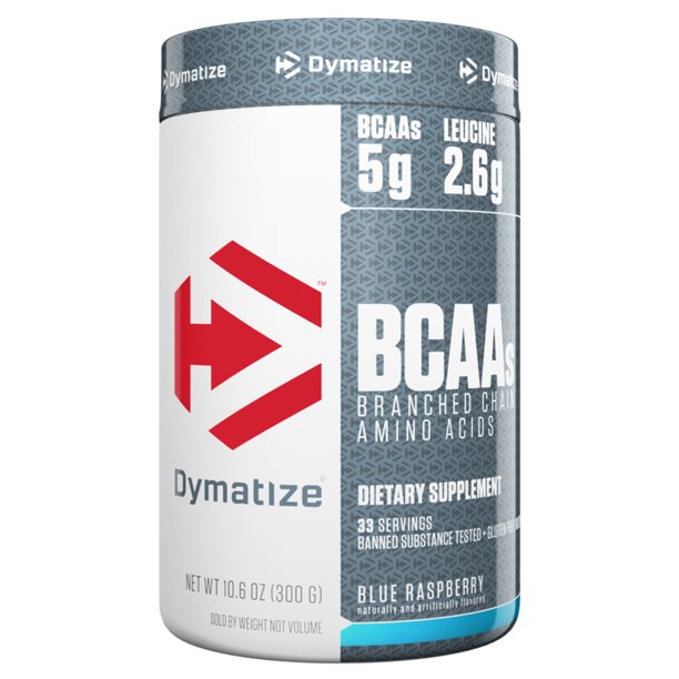 Dymatize BCAA Complex 5050 Powder, Blue Raspberry, 5g BCAA's, 10.6 Oz