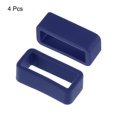 thumbnail image 3 of Unique Bargains Watch Band Strap Loops Silicone Watch Holder Keeper for 16mm Width Watch Band, Deep Blue 4 Pack, 3 of 5