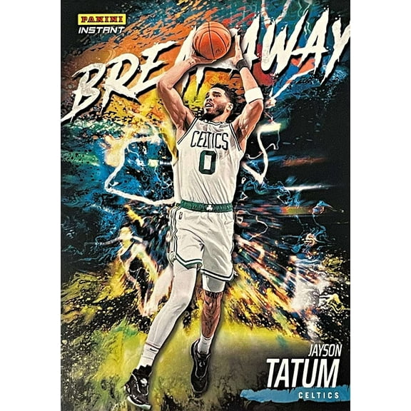 NBA 2022-23 Instant Breakaway Basketball Jayson Tatum Trading Card #1 (Panini)