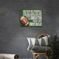 thumbnail image 2 of Sports Football Wall Art Motivational Pictures Wall Decor Team Inspirational Canvas Painting Print Home Modern Artwork Decorations Framed for Office Living Room Bedroom Bathroom 16 x 12 inch, 2 of 6