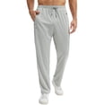 thumbnail image 3 of Weilanxin Men's Mesh Lightweight Sweatpants with Zipper Pockets Athletic Pants for Men Gym Pants for Workout,Jogging,Running, 3 of 9