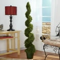 thumbnail image 2 of Nearly Natural Cedar Spiral Silk Topiary, 2 of 2