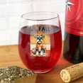 thumbnail image 4 of Hello Fall Schnauzer Football Welcome Autumn with Leaves Pumpkins 15oz Stemless Wine Glass Mug Miniature Schnauzer Dog Lover Wine Glasses Cup - 00012, 4 of 5