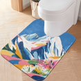 thumbnail image 2 of Yayeee Bath Rugs for Bathroom Floor Set of 2 Non Slip Fluffy Soft Absorbent Mat, Abstract Snow Mountain, 2 of 7