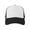 Black White, variant on TOPTIE Blank 5 Panel Trucker Hat Foam Front Mesh Back 2 Tone Trucker Snapback Hat-Black White