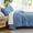 Coronet Blue, variant on Southshore Fine Living, Inc. Pinch Pleated Pinktuck Boho Full Size Duvet Cover Bedding Set, Slate