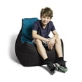 thumbnail image 5 of Jaxx Pixel Gamer Chair - Game Room / Home Theater Bean Bag Chair, Turquoise, 5 of 7