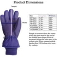 thumbnail image 5 of Gant de Ski Imperméable pour Enfants avec Crêtes (Violet Foncé, 5-6 Ans), 5 of 5