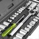 thumbnail image 2 of 40Pcs Mechanics Tools Kit Carbon Steel Easy Storage Socket Set for Home Factory Repair Maintenance, 2 of 4
