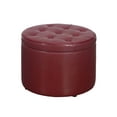 thumbnail image 4 of Convenience Concepts Designs4Comfort Round Shoe Ottoman, Burgandy, 4 of 4