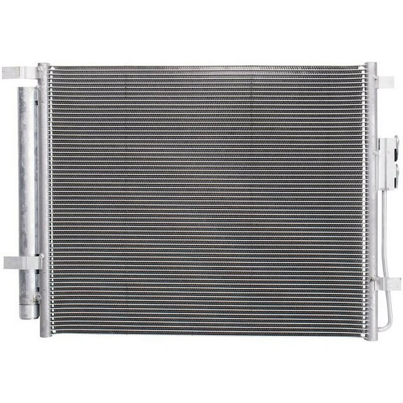 A/C Condenser and Receiver Drier Assembly - Compatible with 2019 - 2020 Hyundai Santa Fe 2.0L 4-Cylinder
