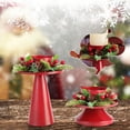 thumbnail image 4 of Candelabros de corona navideña roja Fiudx para eventos formales bodas iglesias decoraciones navideñas, 4 of 7
