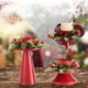 thumbnail image 4 of Candelabros de Corona Navideña Roja onlyliua para Eventos Formales Bodas Iglesias Decoraciones Navideñas, 4 of 7