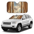 thumbnail image 2 of Fuzoiu Golden Drapes Pillars Clouds Print Car Windshield Sunshade,Foldable Reflective Sun Visor,Windshield Sun Shade,UV Rays Sun Visor Shade,Auto Front Sun Shield Shade-Medium, 2 of 8