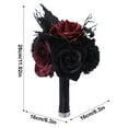 thumbnail image 2 of Artificial Rose Flowers Bouquet Gothic Style Artificial Floral Branch, Perfect For Decorating Rooms Parties Stores And Haunted Houses, Ideal For Festival Party Supplies, 2 of 3