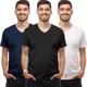 thumbnail image 2 of Pack 3 Pzs Playeras Para Hombre Caballero Algodon Cuello V, 2 of 8