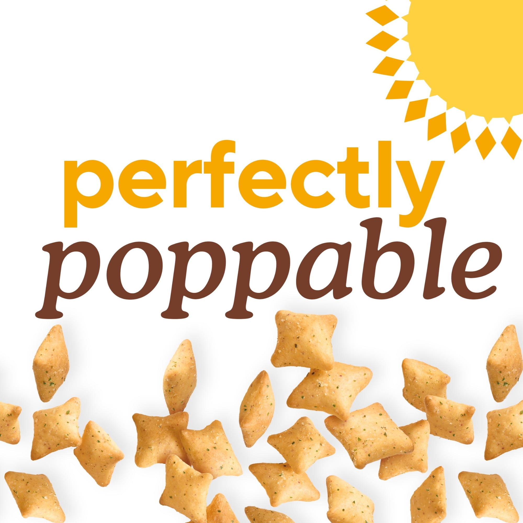 (6 pack) Simple Mills Pop Mmms Sour Cream and Onion Baked Snack Crackers, 4 oz
