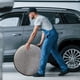 thumbnail image 5 of Set Of Four 55cm/21.6in Tire Felts Covers Felts Antidust Mats Can Be Used With Tire Protection Cover Automotive Products, 5 of 7